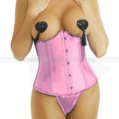Pink Satin Waist Cincher Underbust Corset - Corset Envy